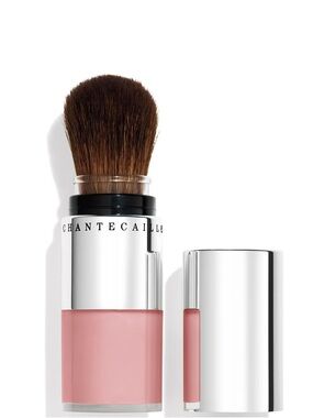 Chantecaille Pink Retractable Powder Brush with Built-In Blush